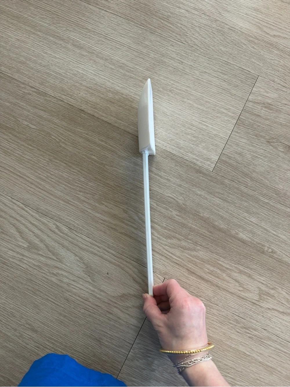 Pampered Chef Mix 'N Scraper Large Heavy Duty Silicone Spatula White USA 12.5”